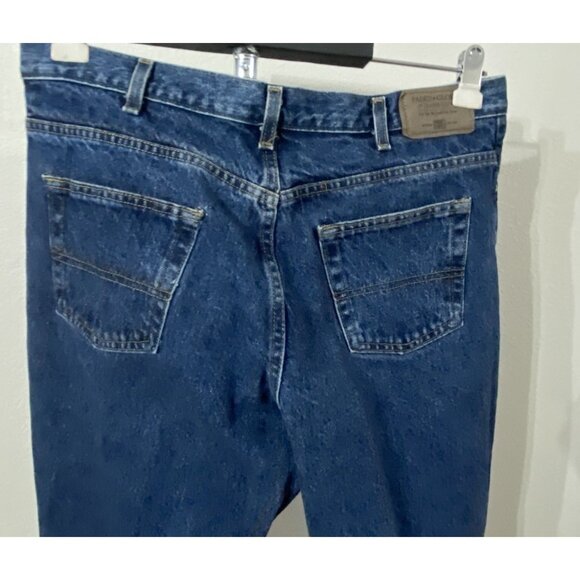 Faded Glory Jeans & Co Mens 38X29(tag reads 30) Dark Wash 100% Cotton Relaxed - Picture 8 of 9
